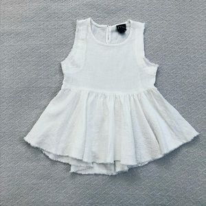 ! $3 BUNDLED ! Art Class | Rustic White Play Dress